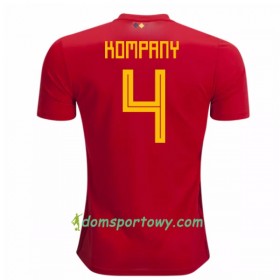 Koszulka Belgia Kompany 4 Domowe Koszulki Piłkarskie Mistrzostwa Świata 2018